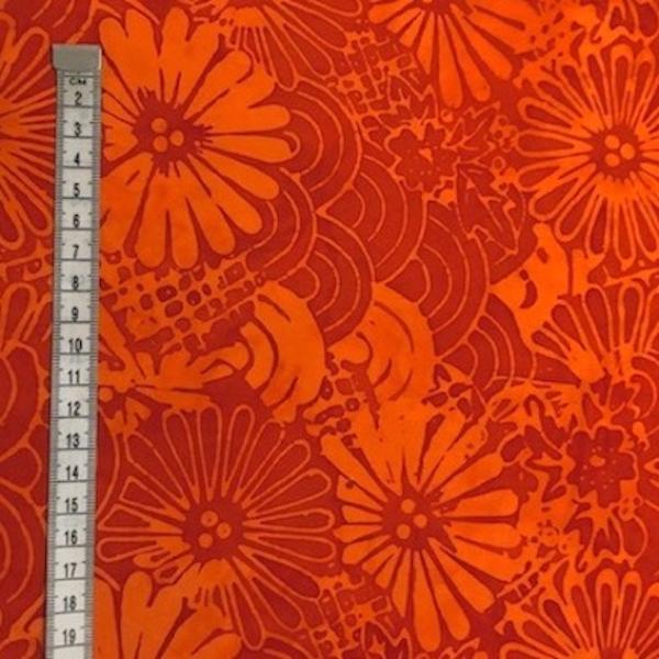 ORANGE - Florence - Batikstoff aus Indonesien